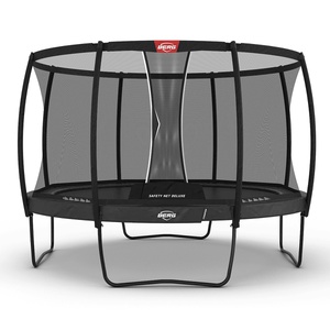 Cama elástica Regular 380cm CHAMPION+red seguridad Deluxe Berg gris