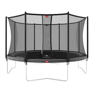 Cama elástica Regular 380cm FAVORIT+red seguridad confort Berg gris