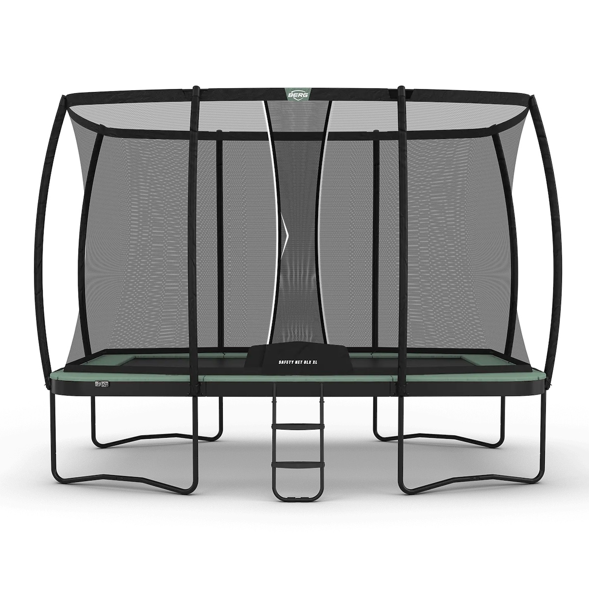 Cama elástica Regular 410cm ULTIM CHAMPION ECO+red seguridad Deluxe XL Berg gris