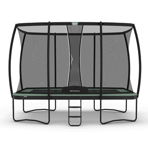 Cama elástica Regular 410cm ULTIM CHAMPION ECO+red seguridad Deluxe XL Berg gris