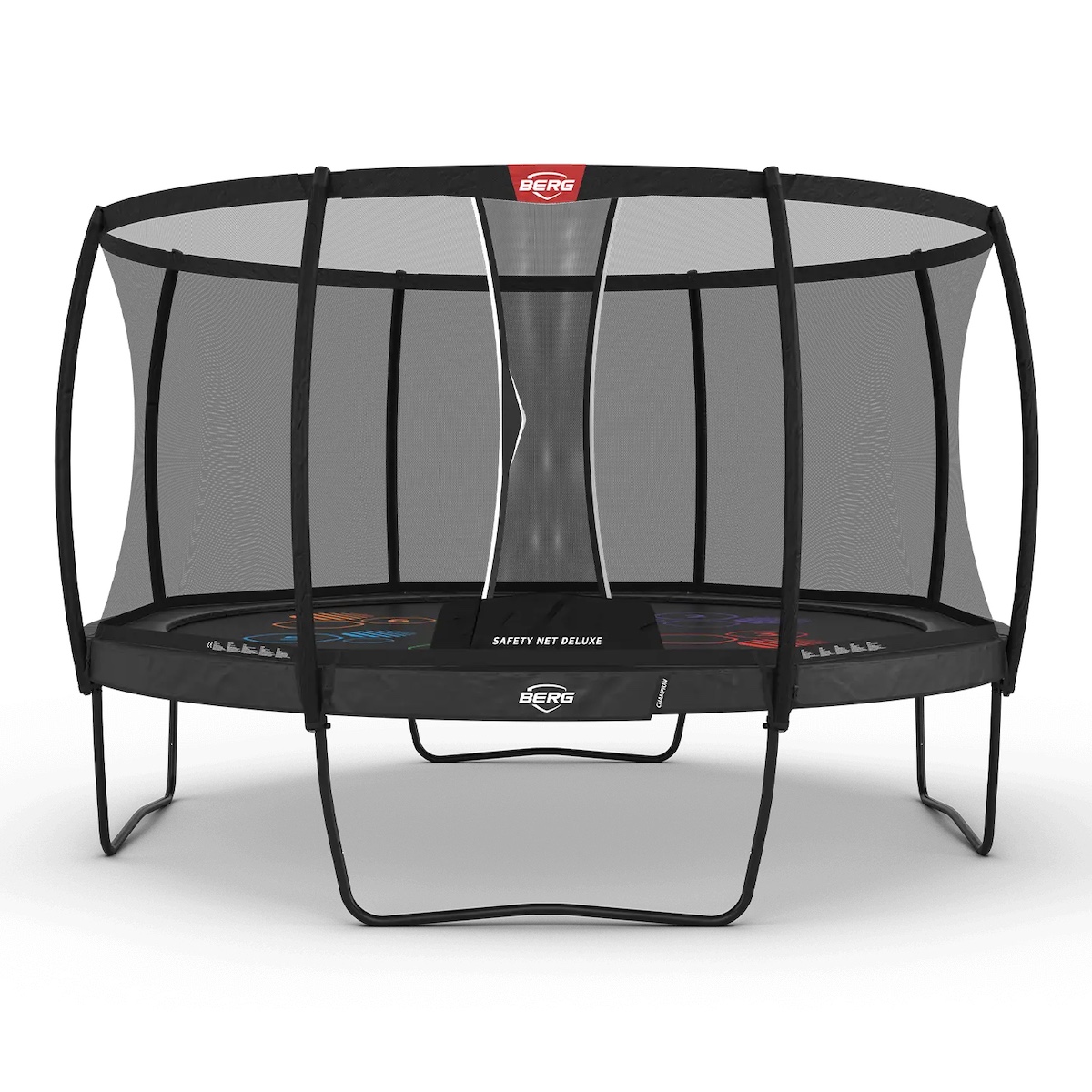 Cama elástica Regular 430cm CHAMPION+red seguridad Deluxe Berg gris