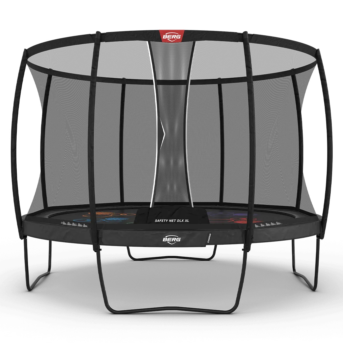 Cama elástica Regular 430cm CHAMPION+red seguridad Deluxe XL Berg grey levels