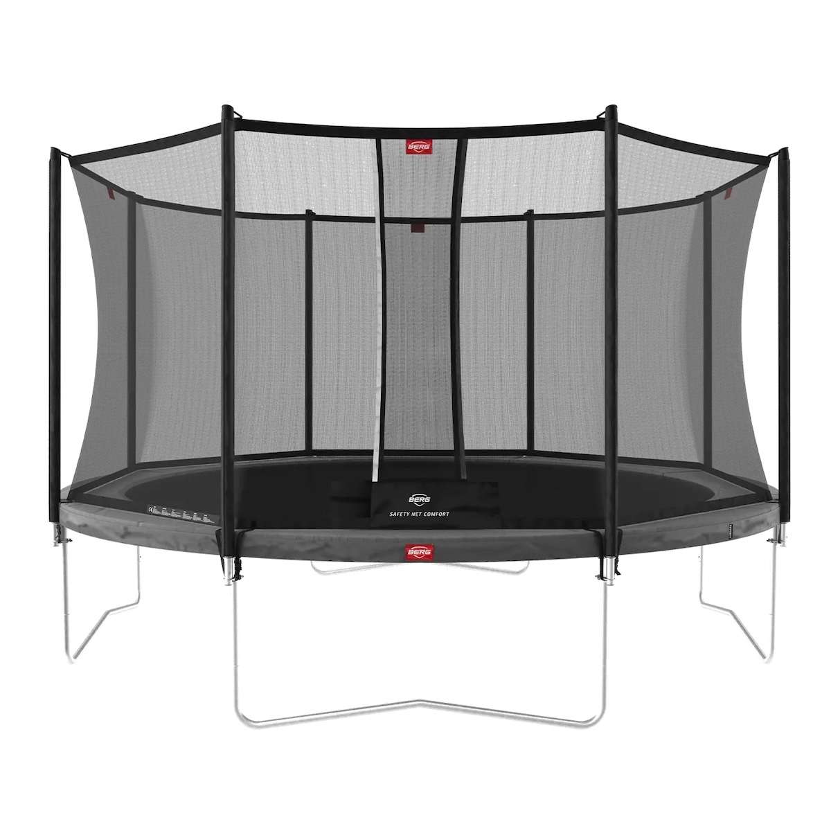 Cama elástica Regular 430cm FAVORIT+red seguridad confort Berg gris