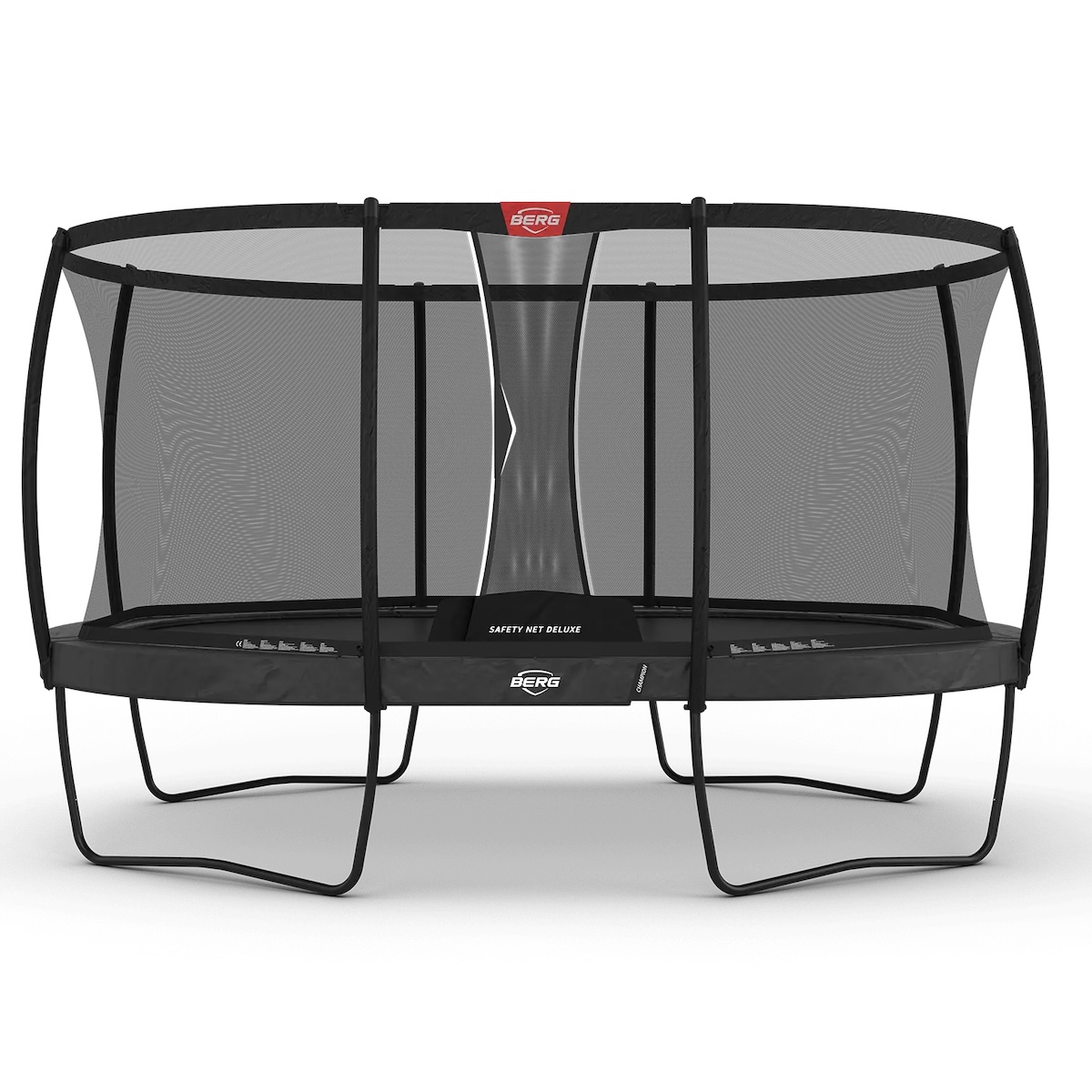 Cama elástica Regular 470cm GRAND CHAMPION+red seguridad Deluxe Berg gris