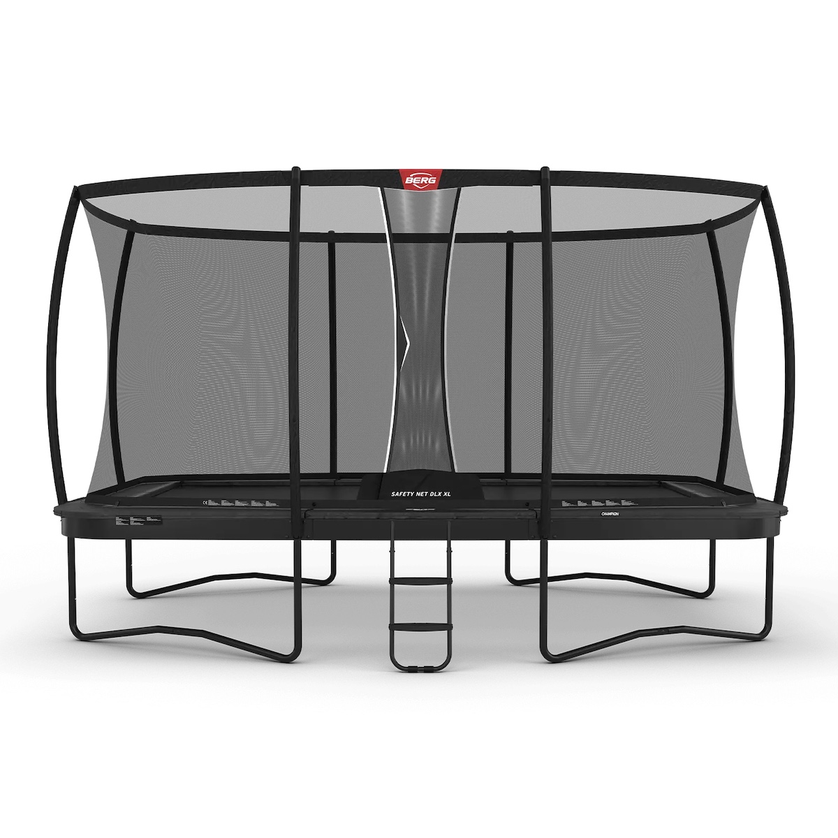 Cama elástica Regular 500cm ULTIM CHAMPION+red seguridad Deluxe XL Berg gris