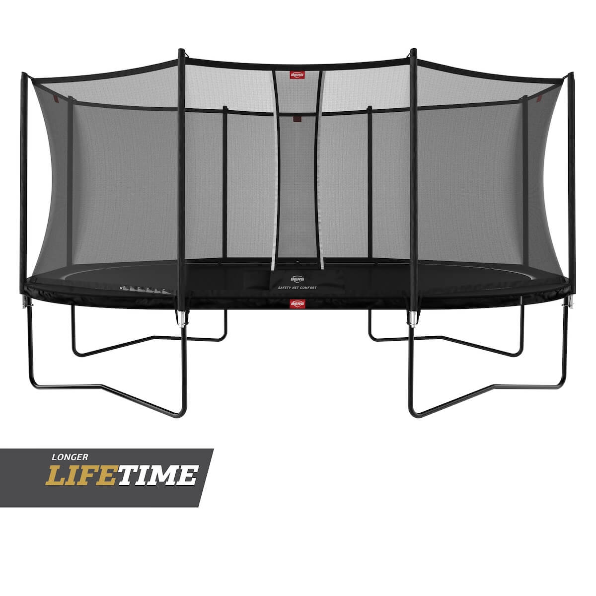 Cama elástica Regular 520cm FAVORIT+red seguridad confort Berg negro