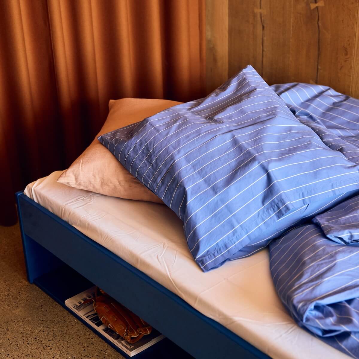 Cama estante 120x200cm GROW Flexa saphire blue