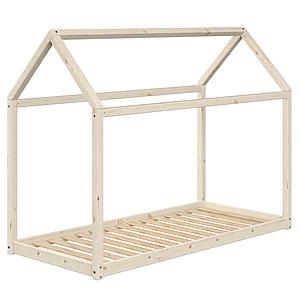Cama estructura cabaña 90x200cm COTTAGE Flexa natural