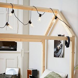 Cama estructura cabaña 90x200cm COTTAGE Flexa natural