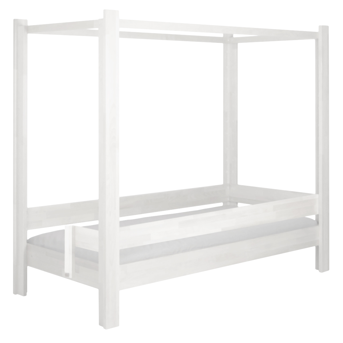 Cama evolutiva 5 en 1 90x200cm escalera lateral DESTYLE de Breuyn lacado blanco