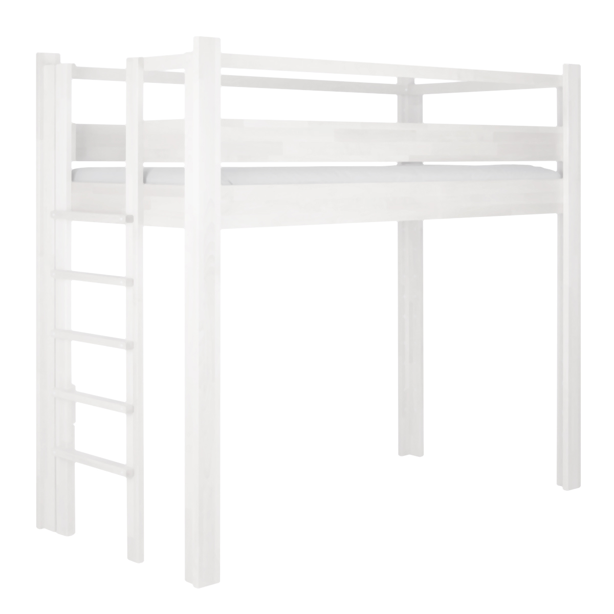 Cama evolutiva 5 en 1 90x200cm escalera lateral DESTYLE de Breuyn lacado blanco