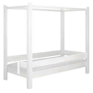 Cama evolutiva 5 en 1 90x200cm escalera lateral DESTYLE de Breuyn lacado blanco