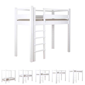 Cama evolutiva 90x200cm 5 en 1 escalera frontal DESTYLE de Breuyn tintada en blanco