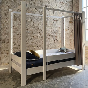Cama evolutiva 90x200cm 5 en 1 escalera frontal DESTYLE de Breuyn tintada en blanco