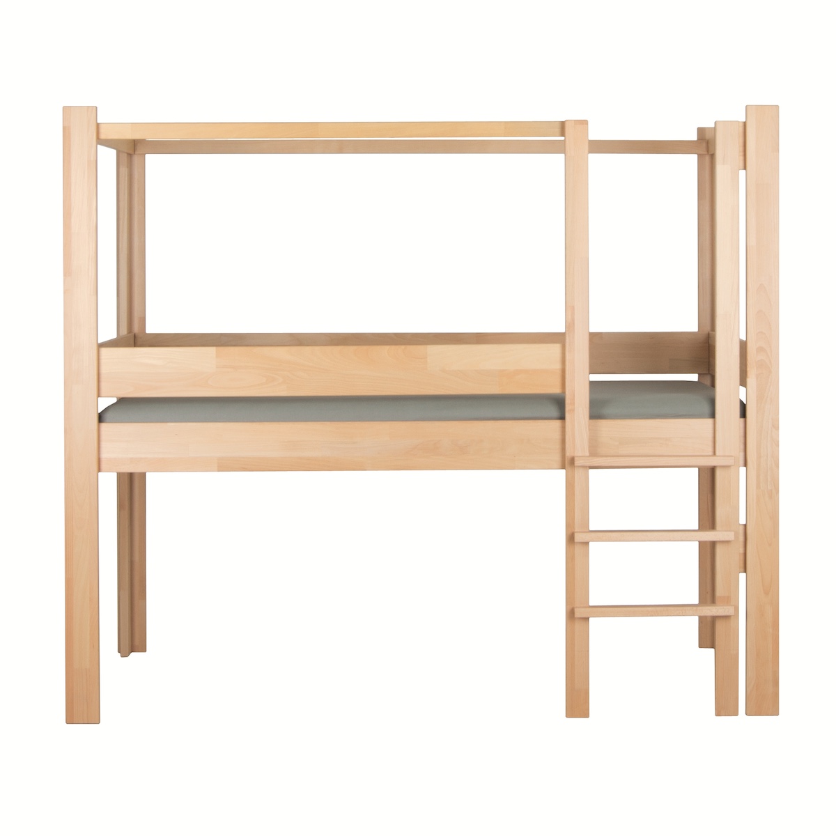 Cama evolutiva 90x200cm 7 en 1 escalera frontal DESTYLE de Breuyn natural