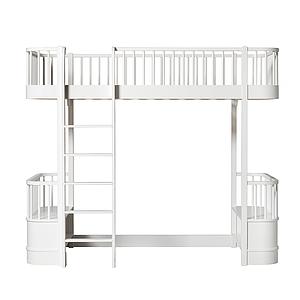 Cama evolutiva alta 90x200cm WOOD ORIGINAL Oliver Furniture blanco