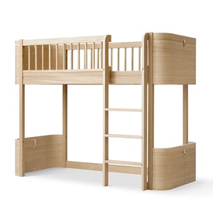 Cama evolutiva media alta 68x162cm WOOD MINI+ Oliver Furniture roble