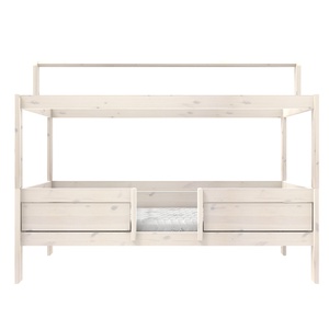 Cama evolutiva techo 90x200cm somier Deluxe 4en1 Lifetime blanqueado
