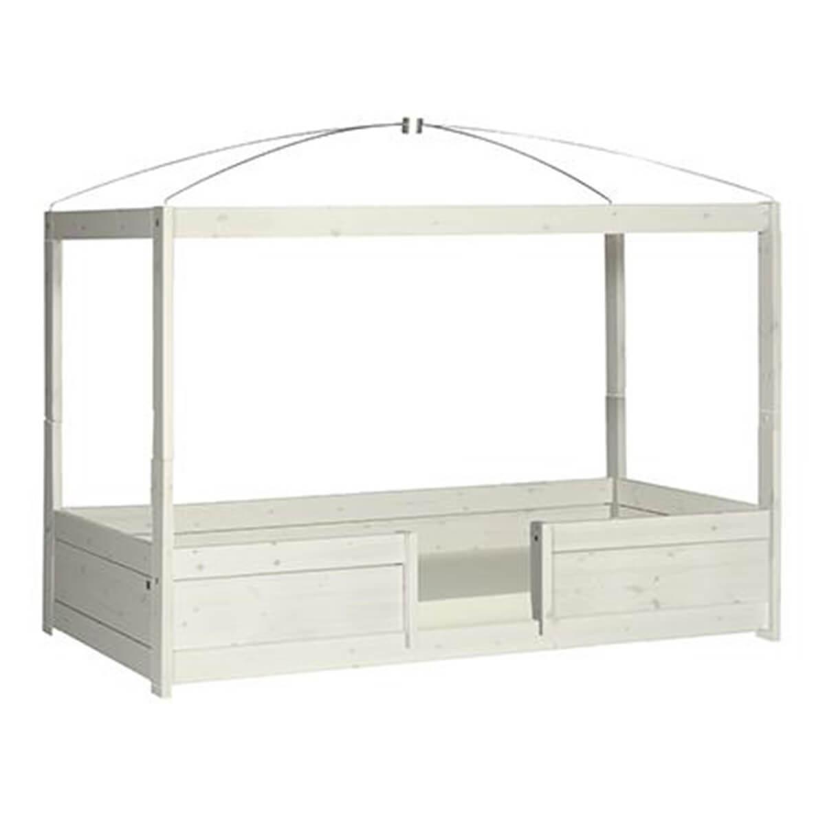 Cama evolutiva-techo-cúpula 90x200cm 4en1 Lifetime blanqueado