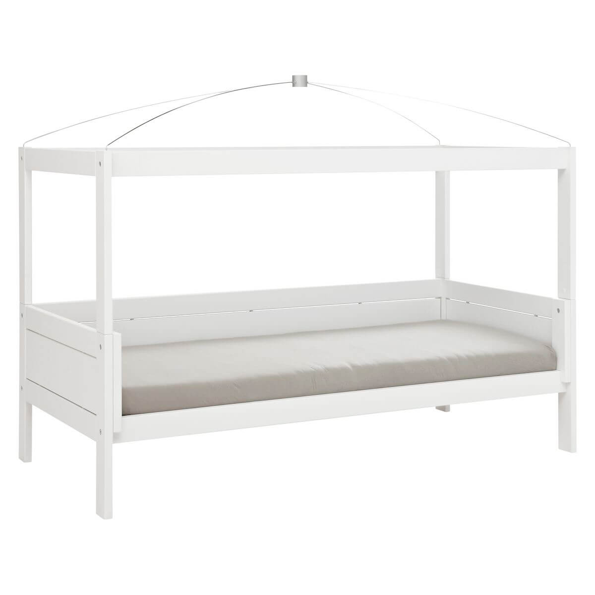 Cama evolutiva-techo-cúpula 90x200cm somier Deluxe 4en1 Lifetime blanco