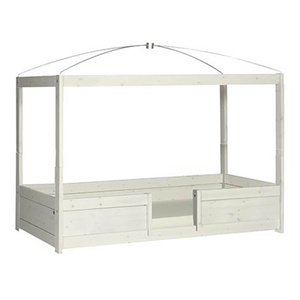 Cama evolutiva-techo-cúpula 90x200cm somier Deluxe 4en1 Lifetime blanqueado
