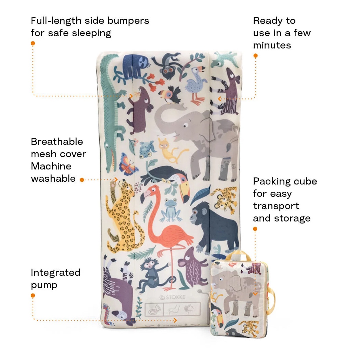 Cama hinchable Cloudsleeper JETKIDS Stokke Animal Family