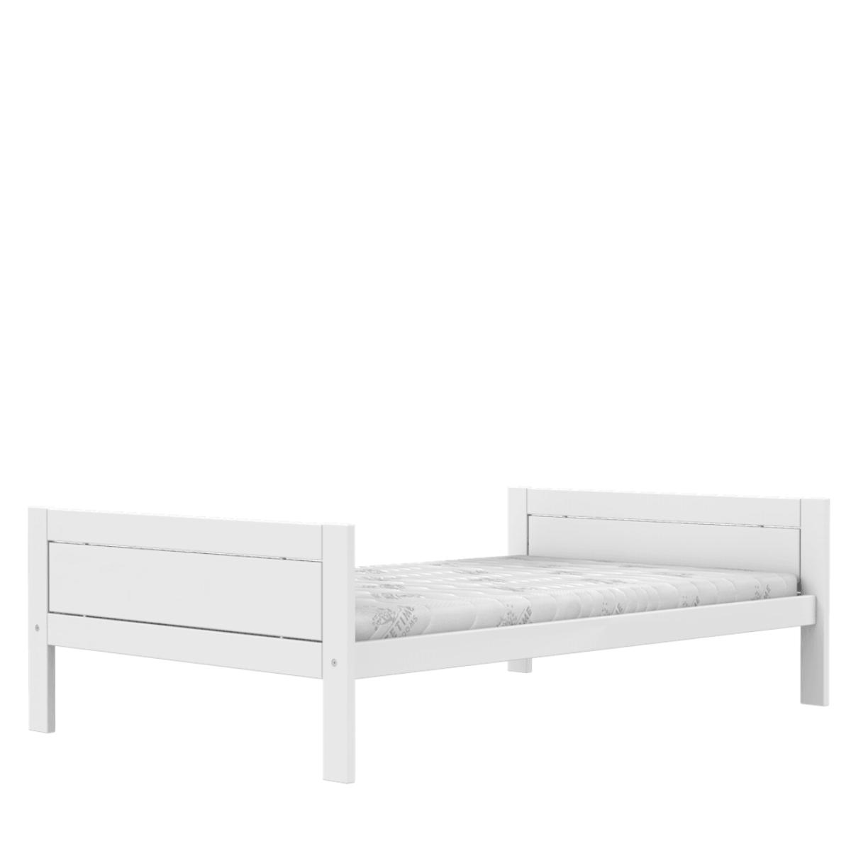 Cama individual 120x200cm somier DELUXE Lifetime blanco