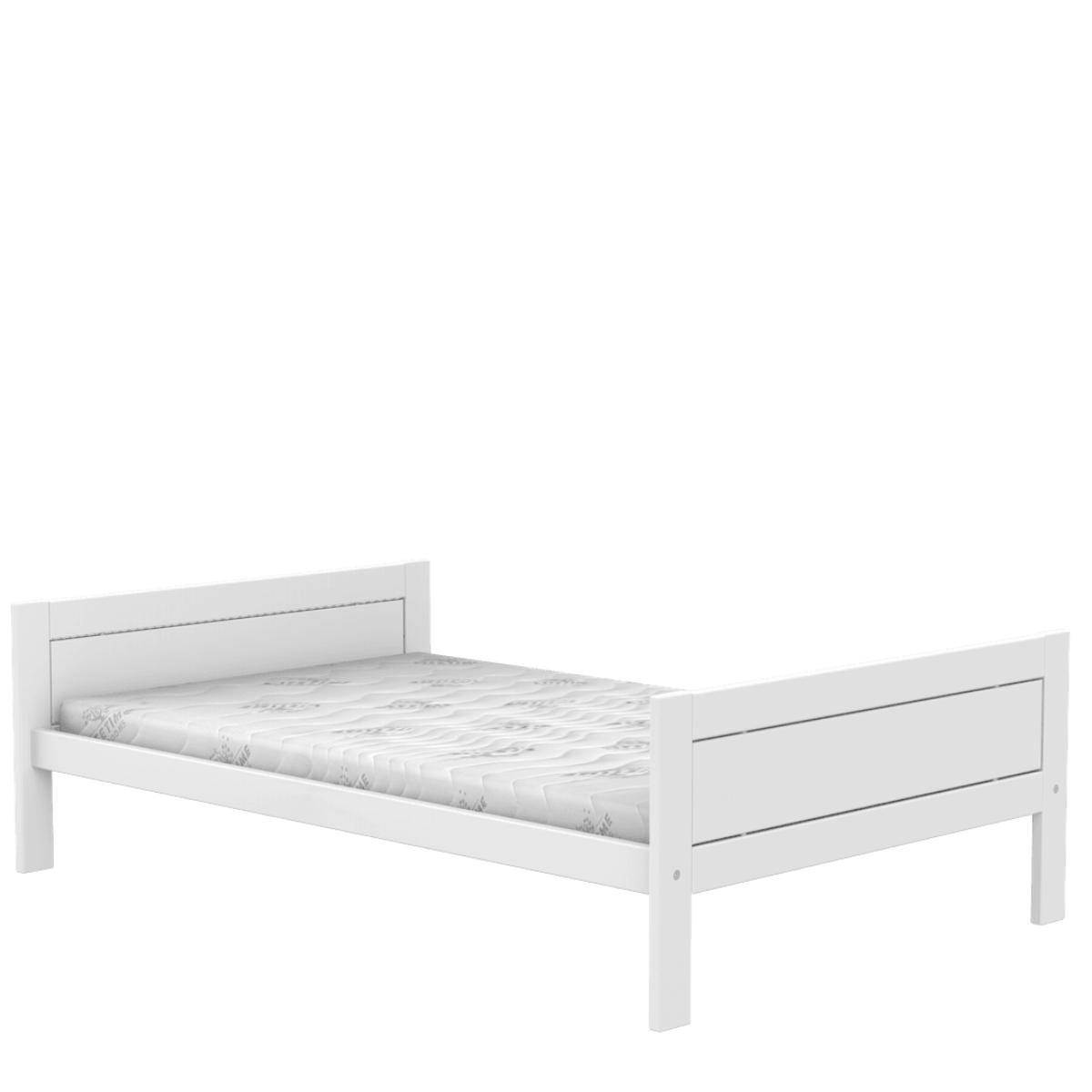 Cama individual 120x200cm somier DELUXE Lifetime blanco