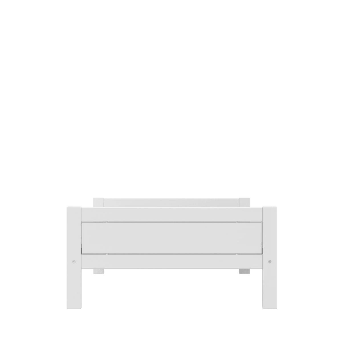 Cama individual 120x200cm somier DELUXE Lifetime blanco