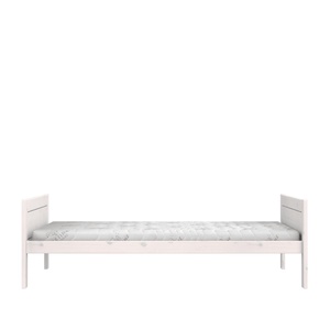 Cama individual 120x200cm somier DELUXE Lifetime blanqueado