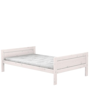 Cama individual 120x200cm somier DELUXE Lifetime blanqueado