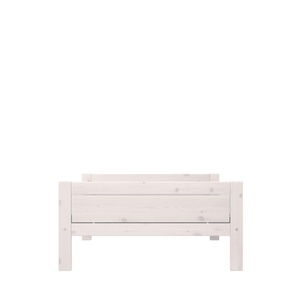 Cama individual 120x200cm somier DELUXE Lifetime blanqueado