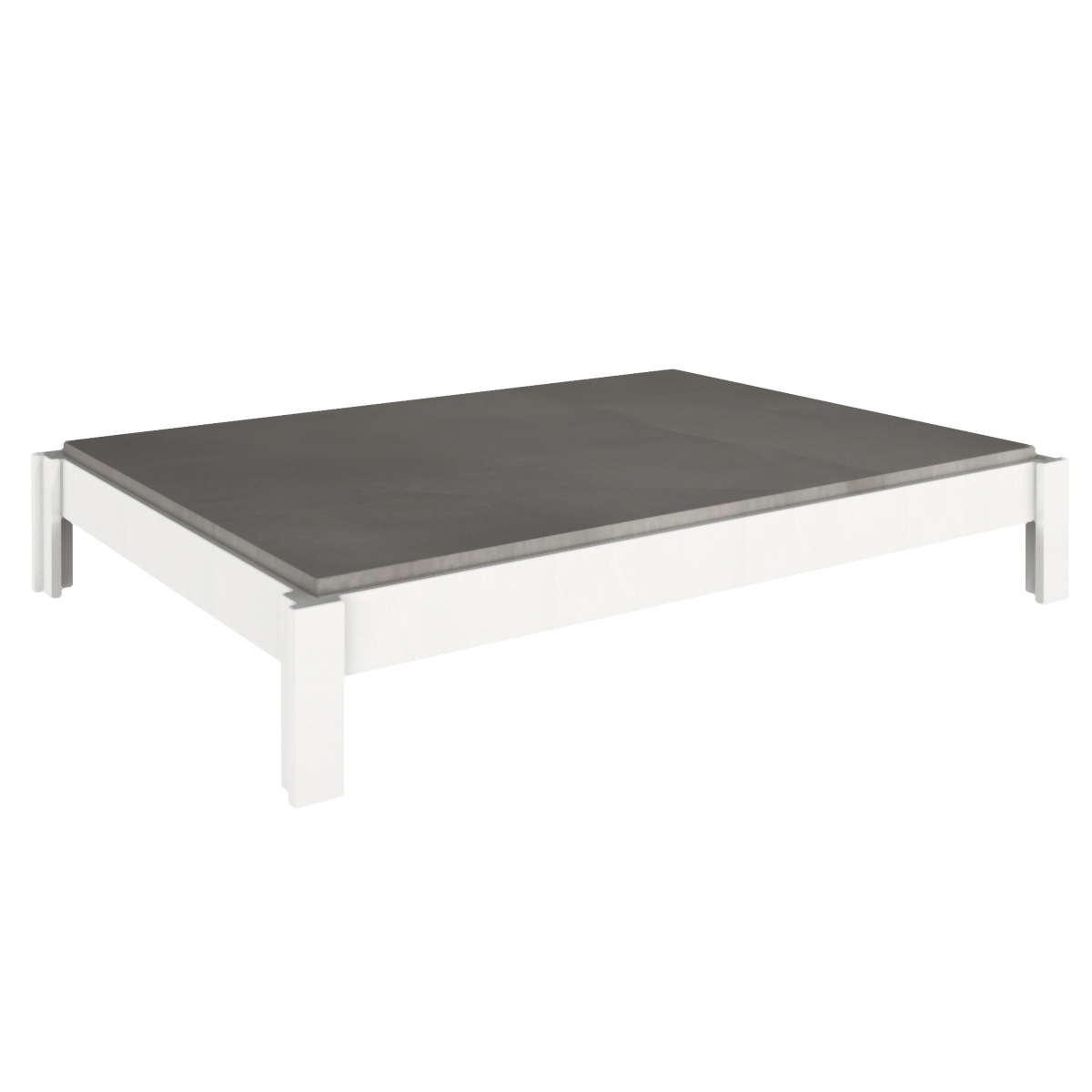 Cama individual 140x200cm DESTYLE de Breuyn lacado blanco