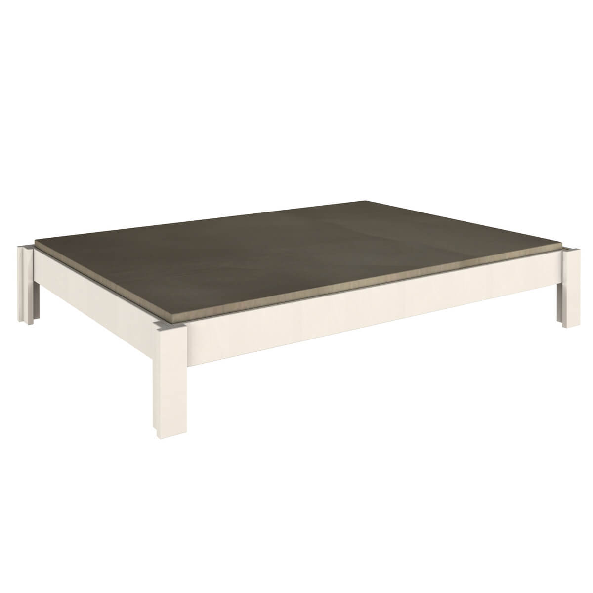 Cama individual 140x200cm DESTYLE de Breuyn tintada en blanco