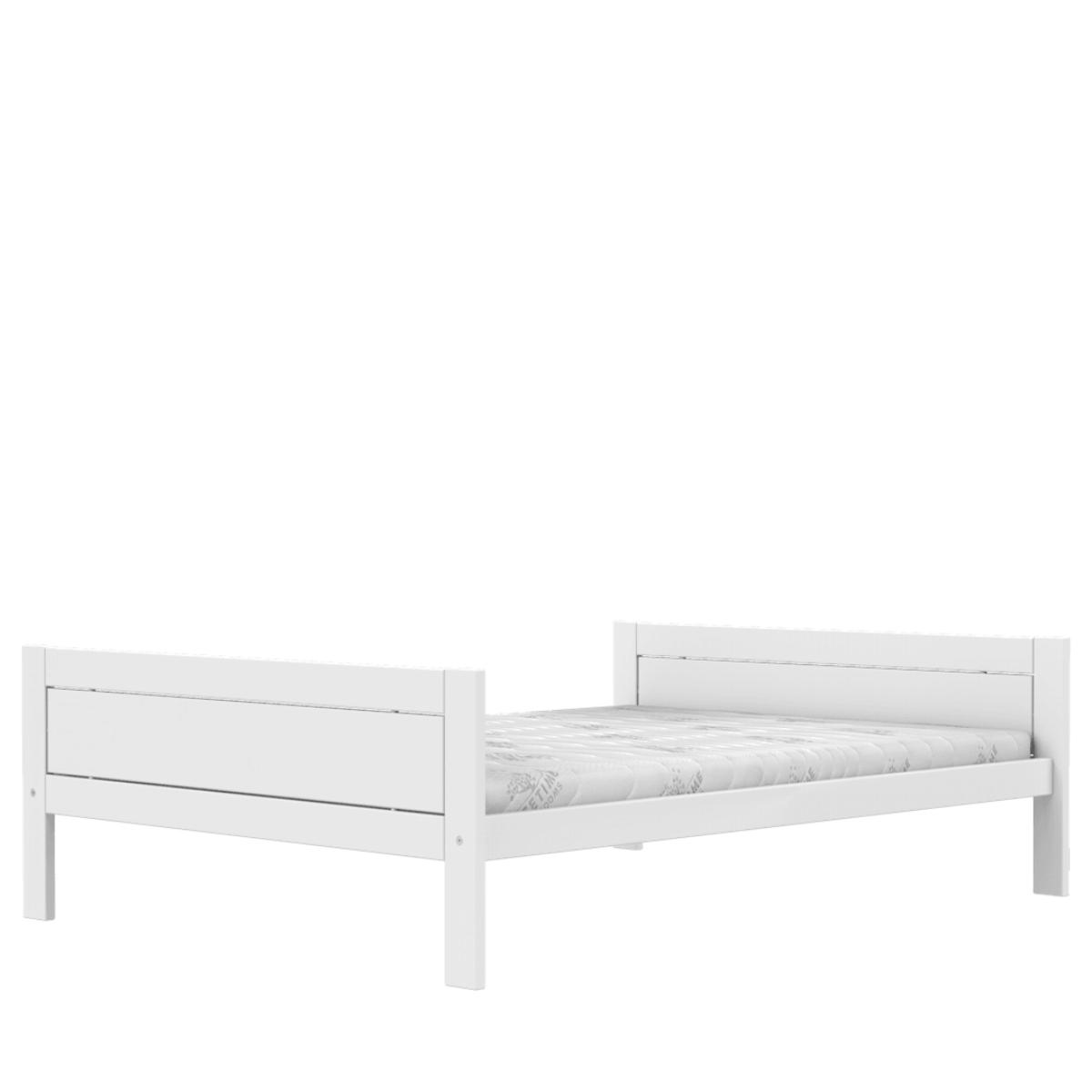 Cama individual 140x200cm somier DELUXE Lifetime blanco