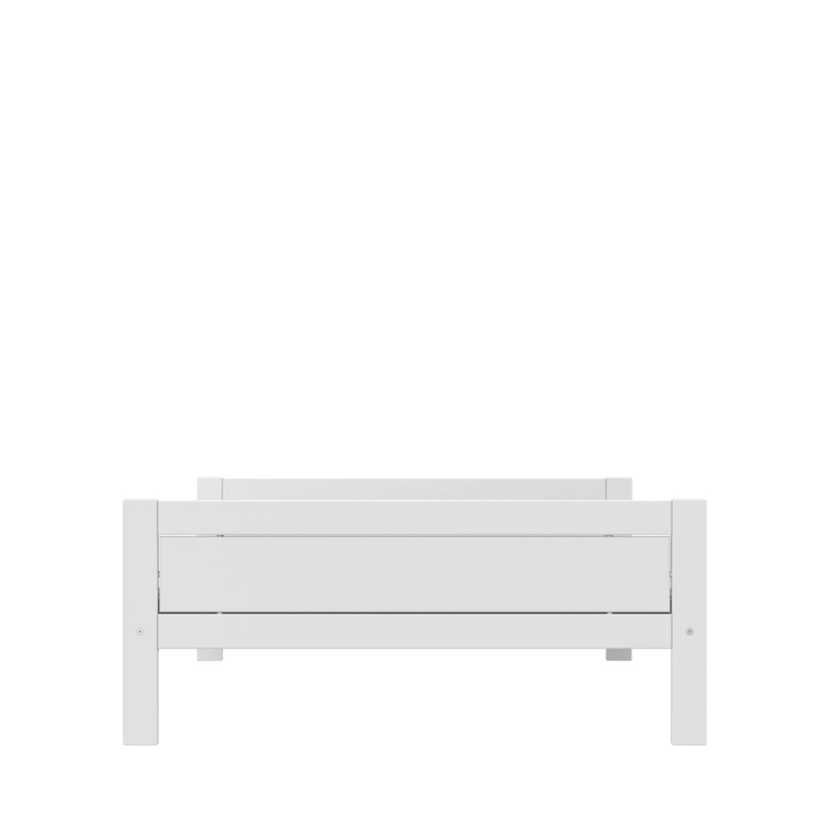Cama individual 140x200cm somier DELUXE Lifetime blanco