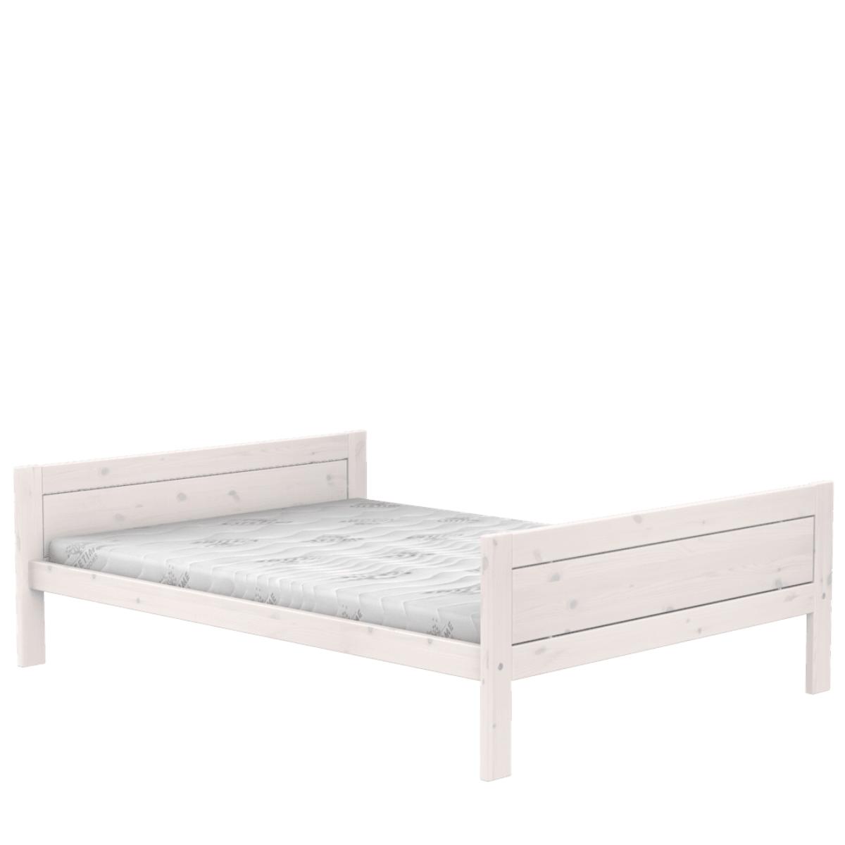 Cama individual 140x200cm somier DELUXE Lifetime blanqueado