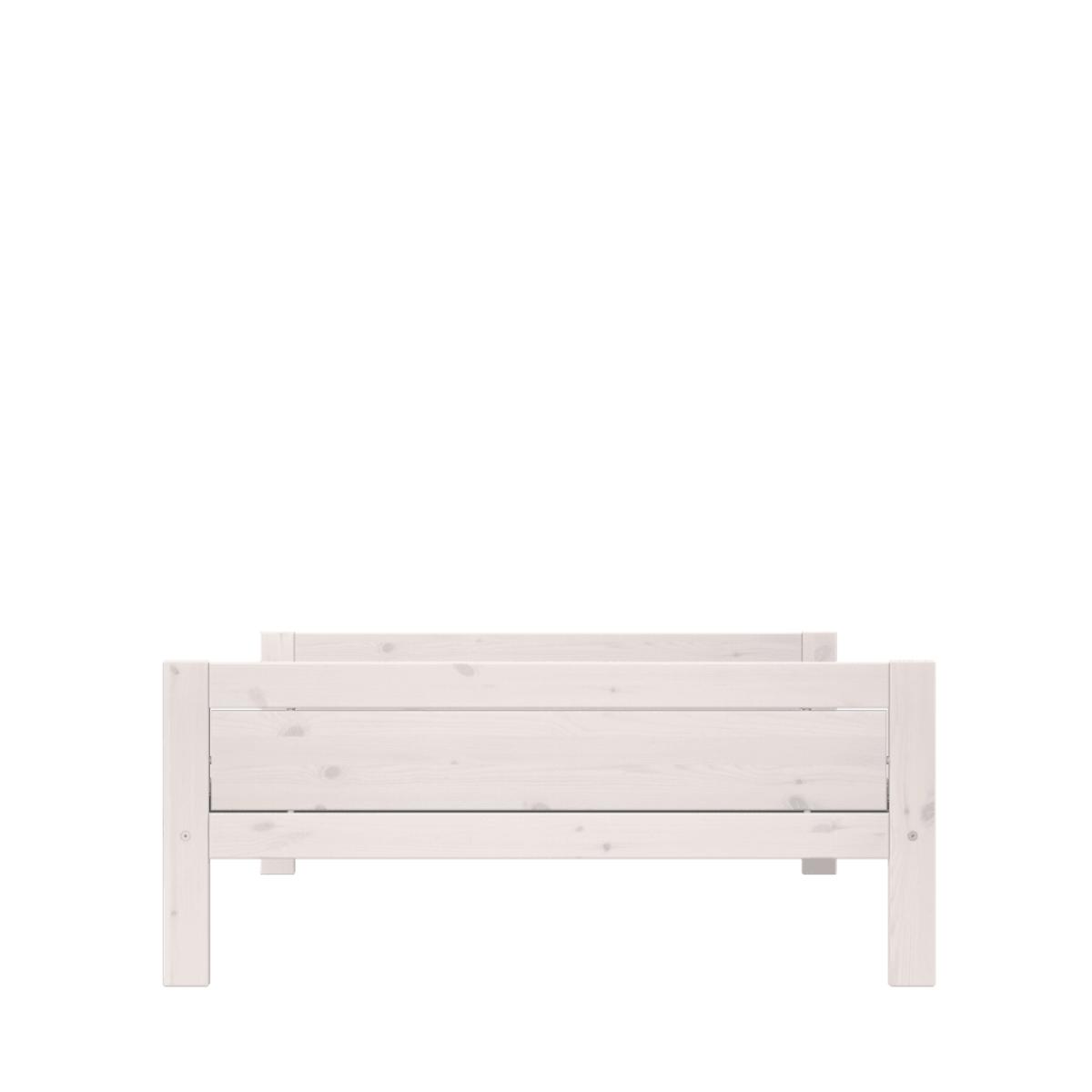 Cama individual 140x200cm somier DELUXE Lifetime blanqueado