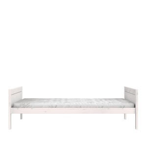 Cama individual 140x200cm somier DELUXE Lifetime blanqueado