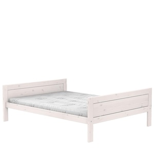 Cama individual 140x200cm somier DELUXE Lifetime blanqueado