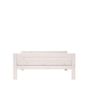 Cama individual 140x200cm somier DELUXE Lifetime blanqueado