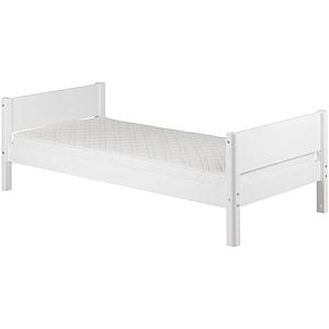 Cama individual 90x200 WHITE Flexa patas blancas
