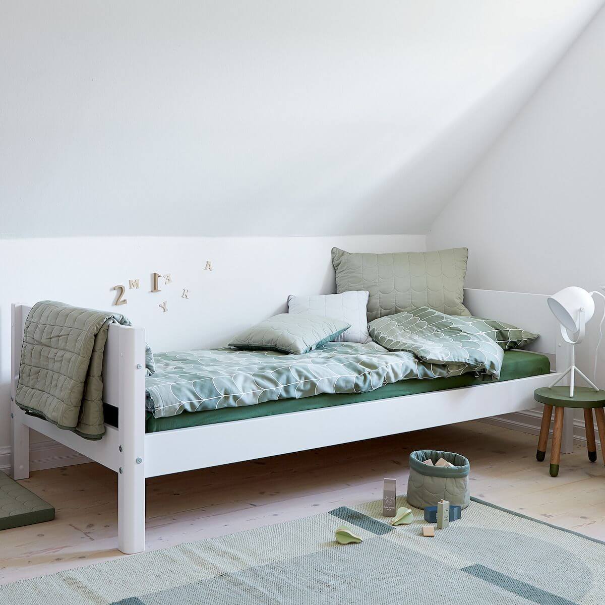 Cama individual 90x200 WHITE Flexa
