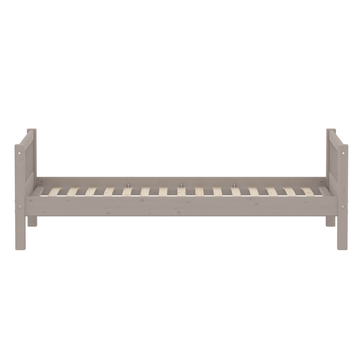 Cama individual 90x200cm barras CLASSIC Flexa grey washed