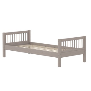 Cama individual 90x200cm barras CLASSIC Flexa grey washed