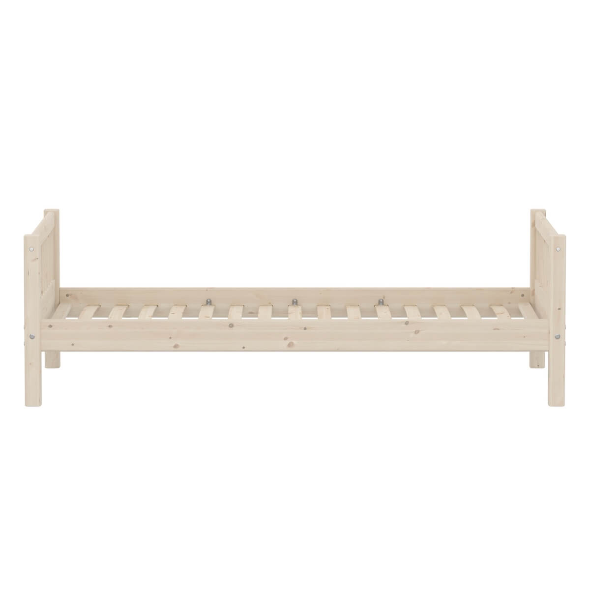 Cama individual 90x200cm barras CLASSIC Flexa white washed
