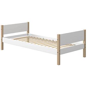 Cama individual 90x200cm NOR Flexa roble-blanco