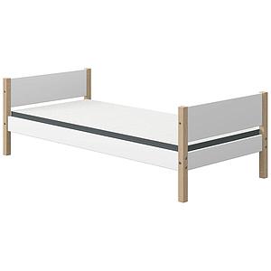 Cama individual 90x200cm NOR Flexa roble-blanco