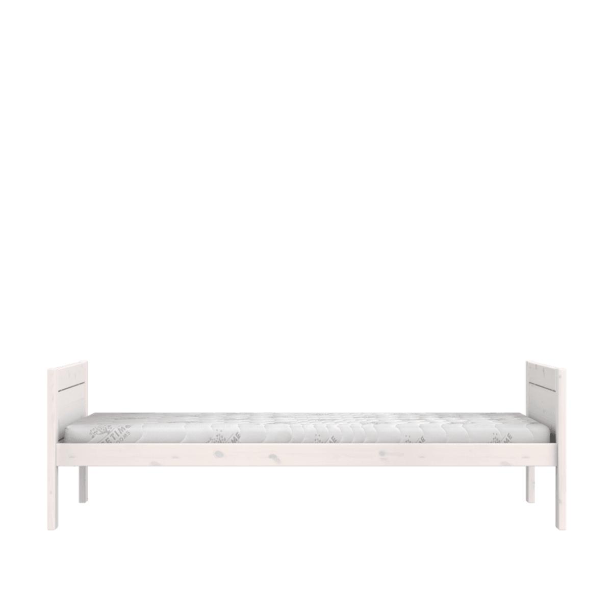 Cama individual 90x200cm somier DELUXE Lifetime blanqueado