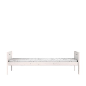 Cama individual 90x200cm somier DELUXE Lifetime blanqueado